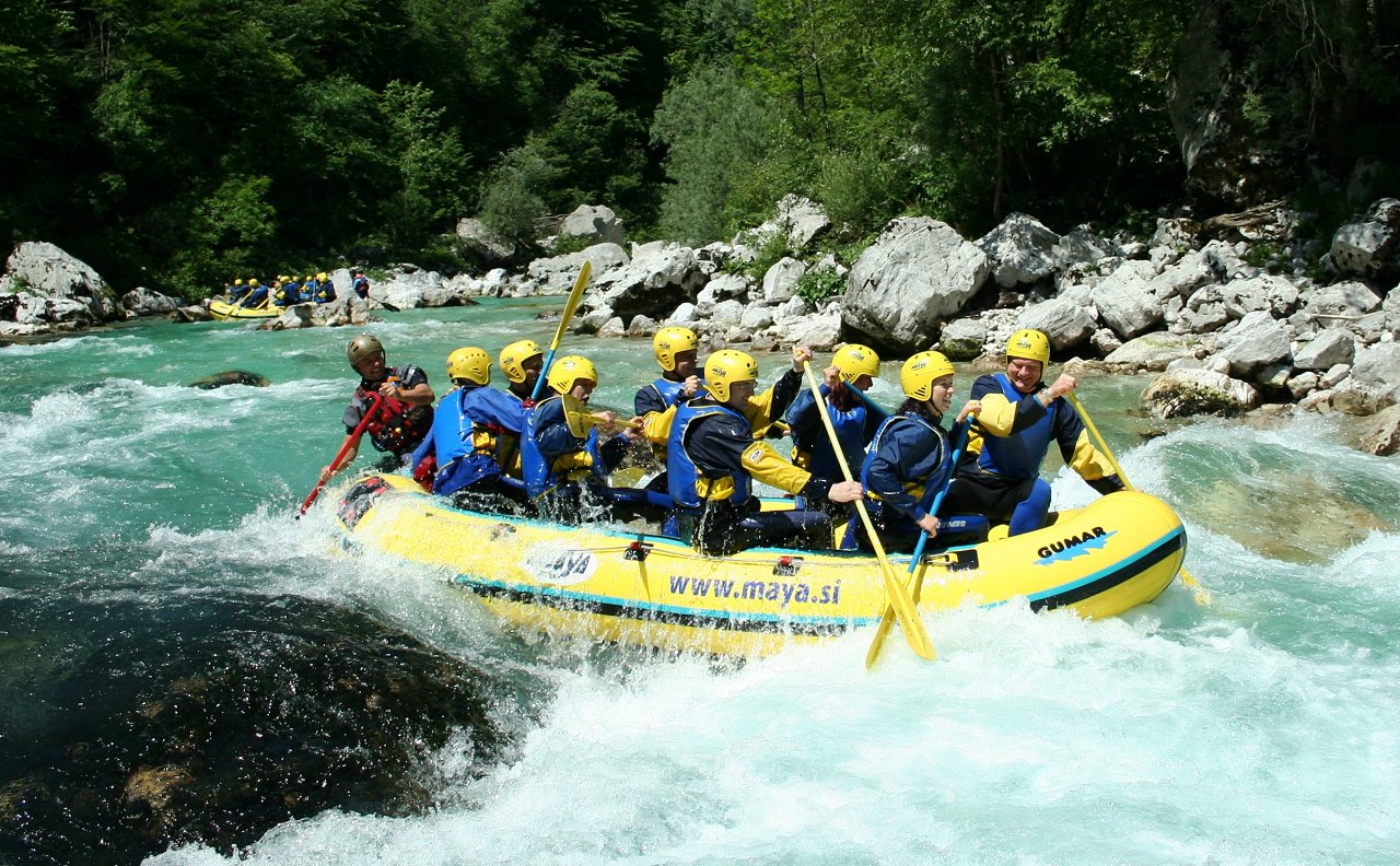 Rafting and a picnic