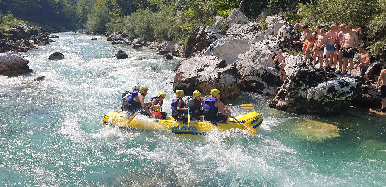 Rafting in dolina Soče