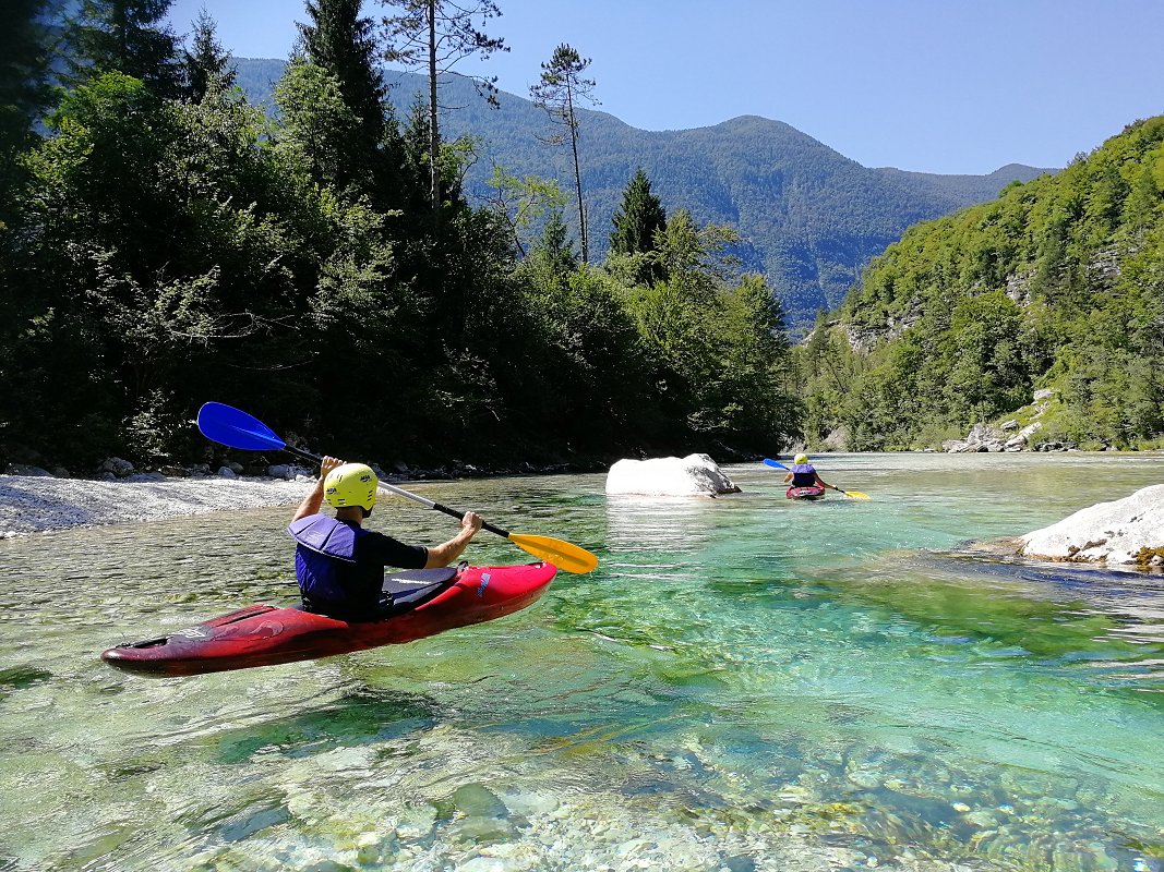 Kajak in dolina Soče