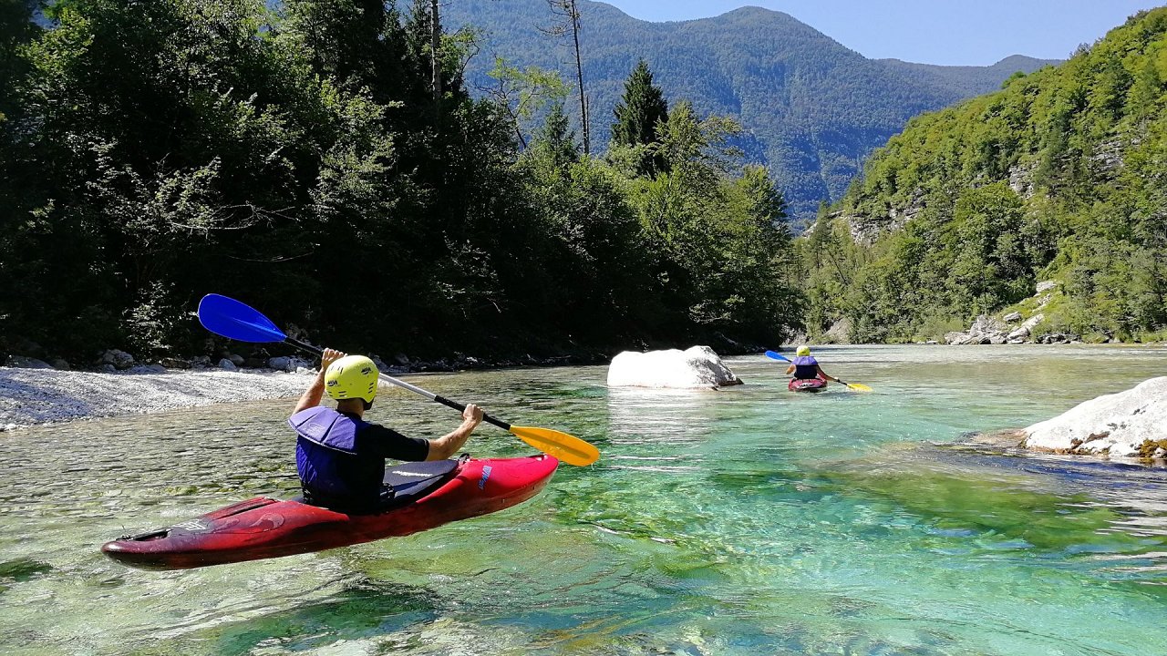 kayak school Soča 